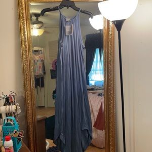Blue long dress